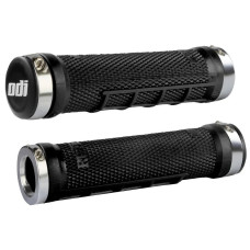 Stūres rokturi ODI Ruffian MX MTB Lock-On Bonus Pack Black/Silver