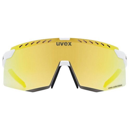 Glasses Uvex pace stage CV white matt / mirror gold
