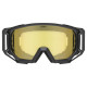 Glasses Uvex athletic CV black matt SL / gold-yellow
