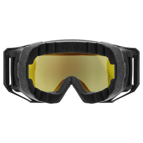 Glasses Uvex athletic CV black matt SL / gold-yellow
