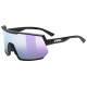 Glasses Uvex sportstyle 235 black matt / mirror lavender