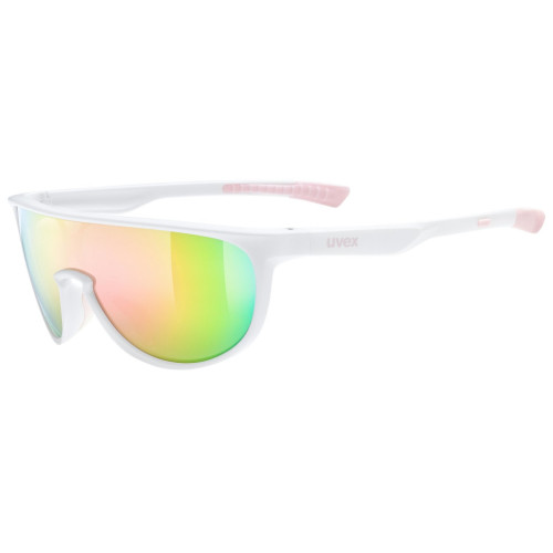 Glasses Uvex sportstyle 515 white matt / mirror pink