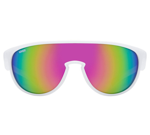 Glasses Uvex sportstyle 515 white matt / mirror pink