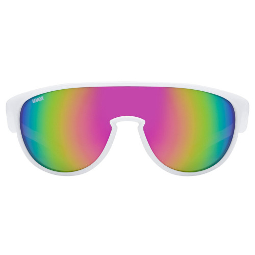 Glasses Uvex sportstyle 515 white matt / mirror pink