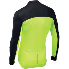 Velos krekls Northwave Force 2 L/S Full Zip black-yellow fluo-M