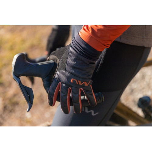 Gloves Northwave Fast Gel black-cinnamon-XXL