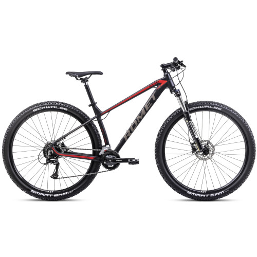 Bicycle Romet Mustang M1 2025 black-red-19" / L