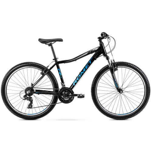 Bicycle Romet Rambler R6.0 JR 2025 black-blue-silver-17" / M