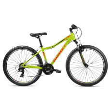 Velosipēds Romet Rambler R6.0 JR 2024 lemon-black-red-15" / S