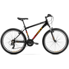 Velosipēds Romet Rambler R6.0 2024 black-orange-red-17" / M