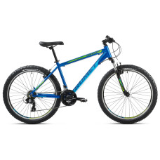 Velosipēds Romet Rambler R6.1 2024 dark blue-lemon-19" / L