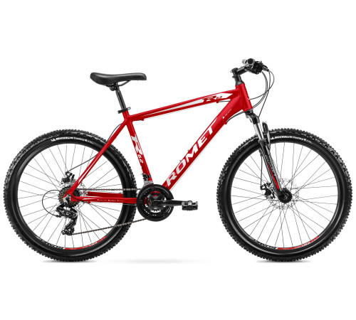 Bicycle Romet Rambler R6.2 2025 red-white-grey-17" / M