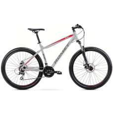 Velosipēds Romet Rambler R7.1 2025 silver-red-graphite-17" / M