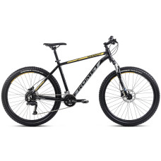 Velosipēds Romet Rambler R7.2 CS 2025 black-grey-yellow-19" / L