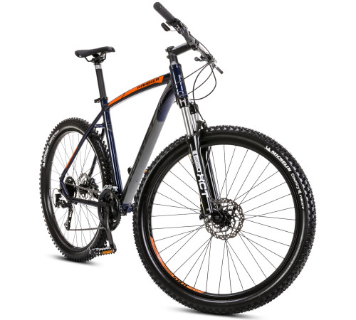 Bicycle Romet Rambler R7.3 2025 dark blue-orange-18" / M