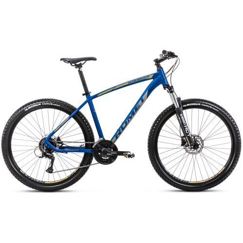 Bicycle Romet Rambler R7.3 2025 blue-yellow-20" / L