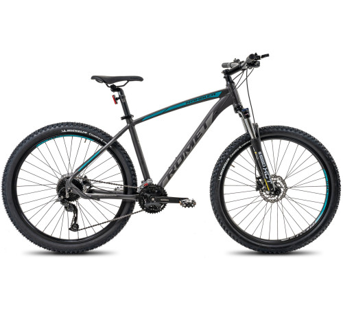 Bicycle Romet Rambler R7.4 2025 graphite-silver-turquoise-20" / L
