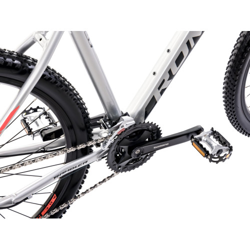 Bicycle Romet Rambler R7.4 2025 silver-red-graphite-20" / L