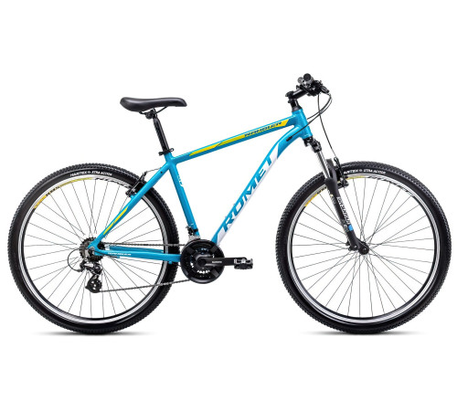 Bicycle Romet Rambler R9.1 2025 blue-white-yellow-17" / M