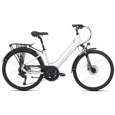 Velosipēds Romet Gazela 26 3 CS 2025 white-gold-15" / S
