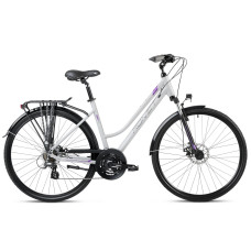Velosipēds Romet Gazela 2 2025 grey-violet-18" / M
