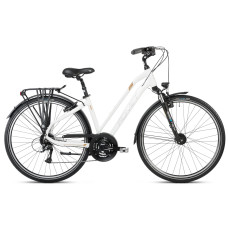 Velosipēds Romet Gazela 5 2025 white-gold-17" / M