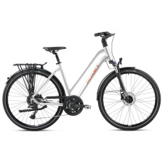 Velosipēds Romet Gazela 6 CS 2025 silver-orange-18" / M