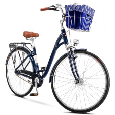Bicycle Romet Art Deco LUX 2025 dark blue-20" / L