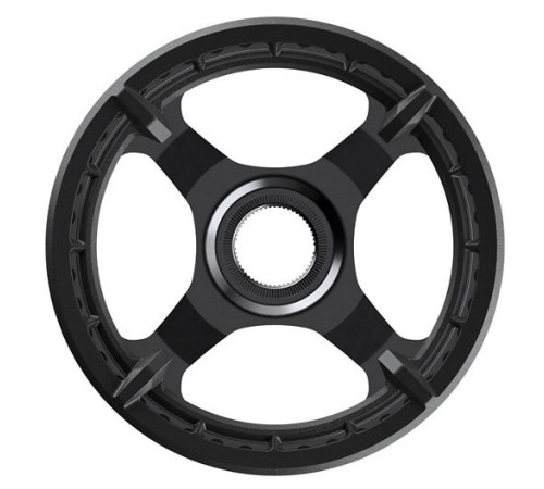 Priekšējā ķēdes riteņa Shimano STEPS CR-ET600 Direct-Mount with double chainring guard-38T