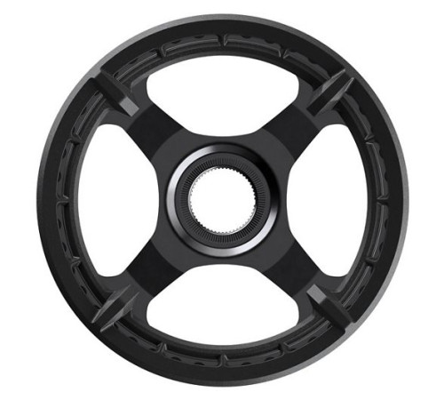 Priekšējā ķēdes riteņa Shimano STEPS CR-ET600 Direct-Mount with double chainring guard-44T