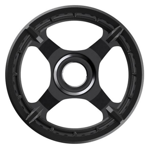 Priekšējā ķēdes riteņa Shimano STEPS CR-ET600 Direct-Mount with double chainring guard-44T