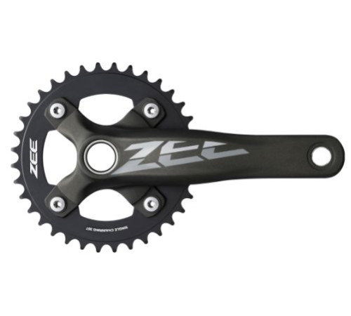 Priekšējie zobratu bloks Shimano ZEE FC-M640 1x10-speed 36T black-170MM