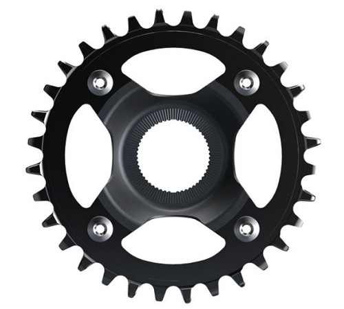 Priekšējā ķēdes riteņa Shimano STEPS CR-EM800 96mm black 55mm 12-speed-32T