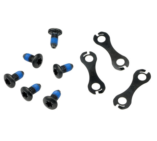 Disc rotor fixing bolt Shimano SM-RT75 with plates (6 pcs.)