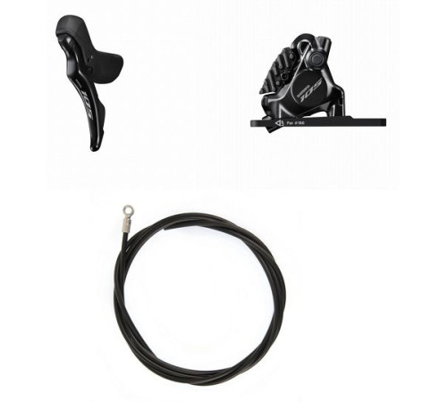 Priekšējās disku bremzes Shimano 105 ST-R7120 (L) + BR-7170 (F)