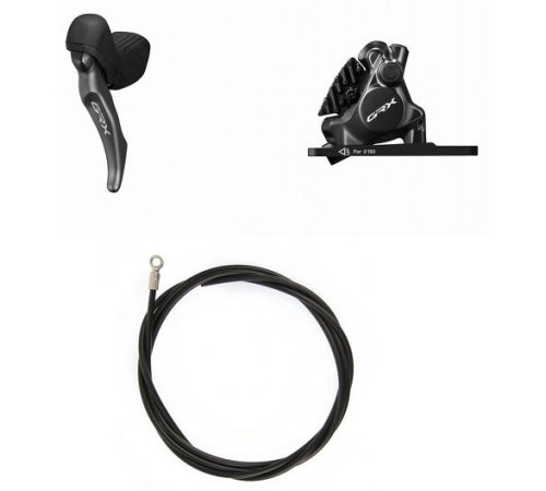 Priekšējās disku bremzes Shimano GRX BL-RX820 (L) + BR-RX820 (F)