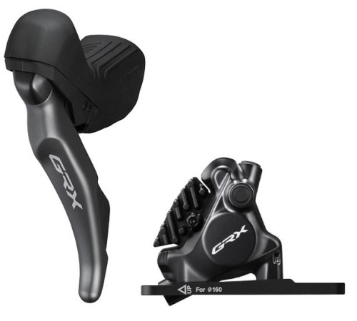 Priekšējās disku bremzes Shimano GRX ST-RX825 (L) + BR-RX820 (F)