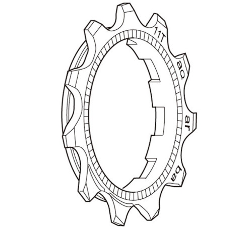 Sprocket Shimano DEORE XT CS-M760 9-speed 11T