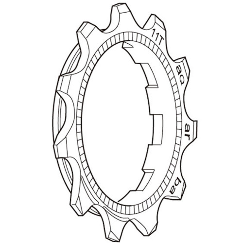 Sprocket Shimano DEORE XT CS-M760 9-speed 11T