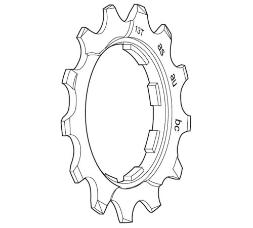 Sprocket Shimano DEORE XT CS-M760 9-speed 13T