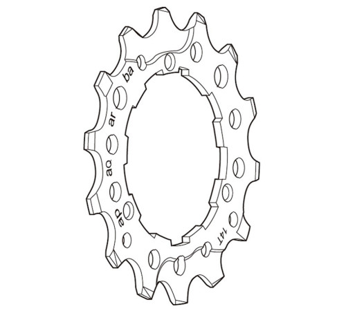 Sprocket Shimano DEORE XT CS-M760 9-speed 14T