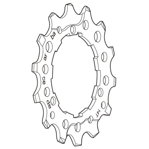 Sprocket Shimano DEORE XT CS-M760 9-speed 14T