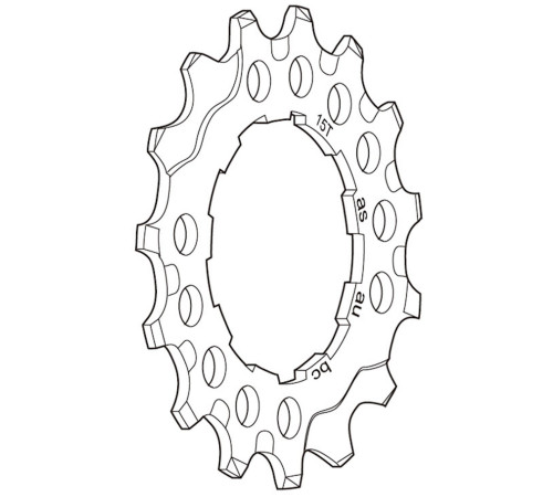 Sprocket Shimano DEORE XT CS-M760 9-speed 15T