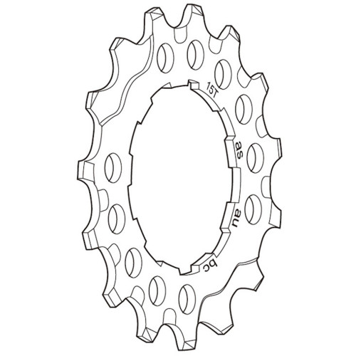 Sprocket Shimano DEORE XT CS-M760 9-speed 15T