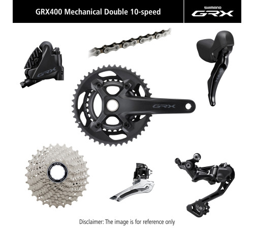 Groupset Shimano GRX 400 172.5mm 10-speed 46x30T-11-32T