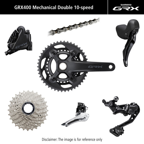 Groupset Shimano GRX 400 172.5mm 10-speed 46x30T-11-36T