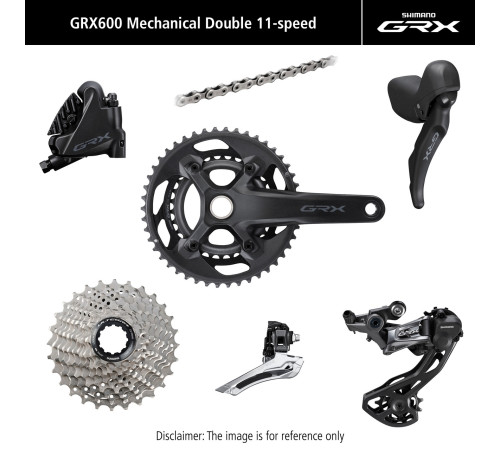 Groupset Shimano GRX 600 172.5mm 11-speed 46x30T-11-34T