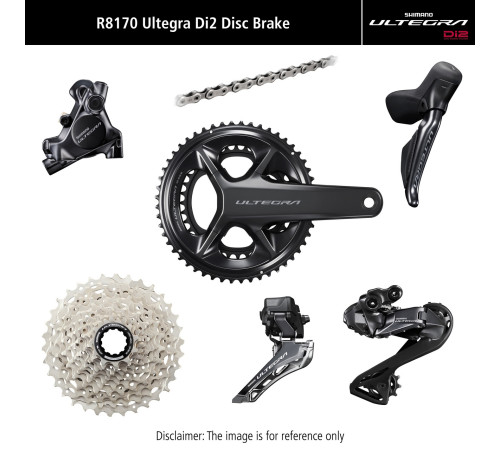Groupset Shimano ULTEGRA Di2 R8170 Disc brakes 170mm 52x36T-11-30T
