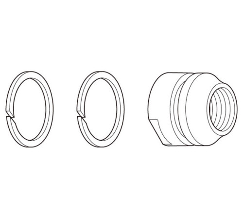 Rear hub cone Shimano FH-M452 left