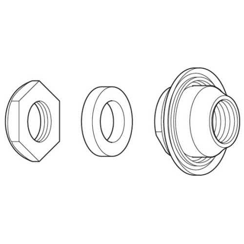 Lock nut unit Shimano FH-M529 left hand